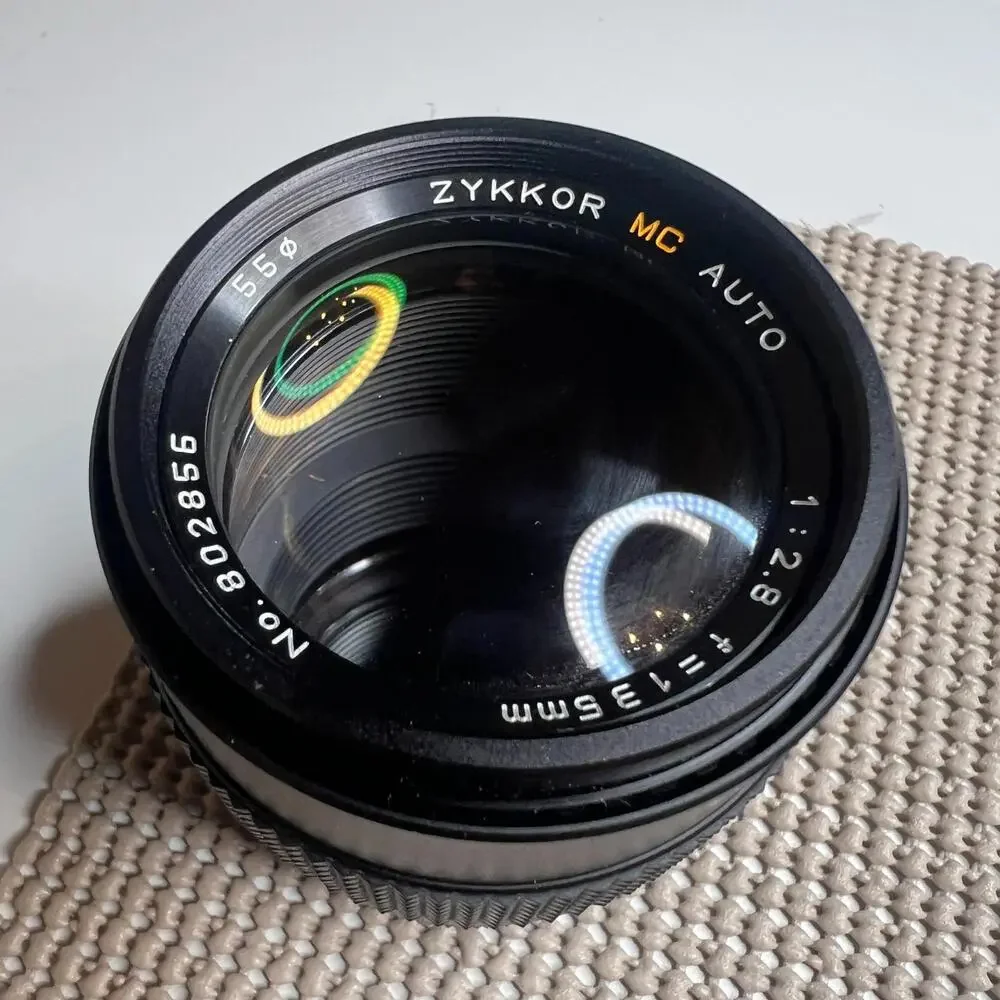 Zykkor MC Auto 135mm f/2.8 Telephoto Prime‎ Lens 55mm Japan Vintage Manual Focus